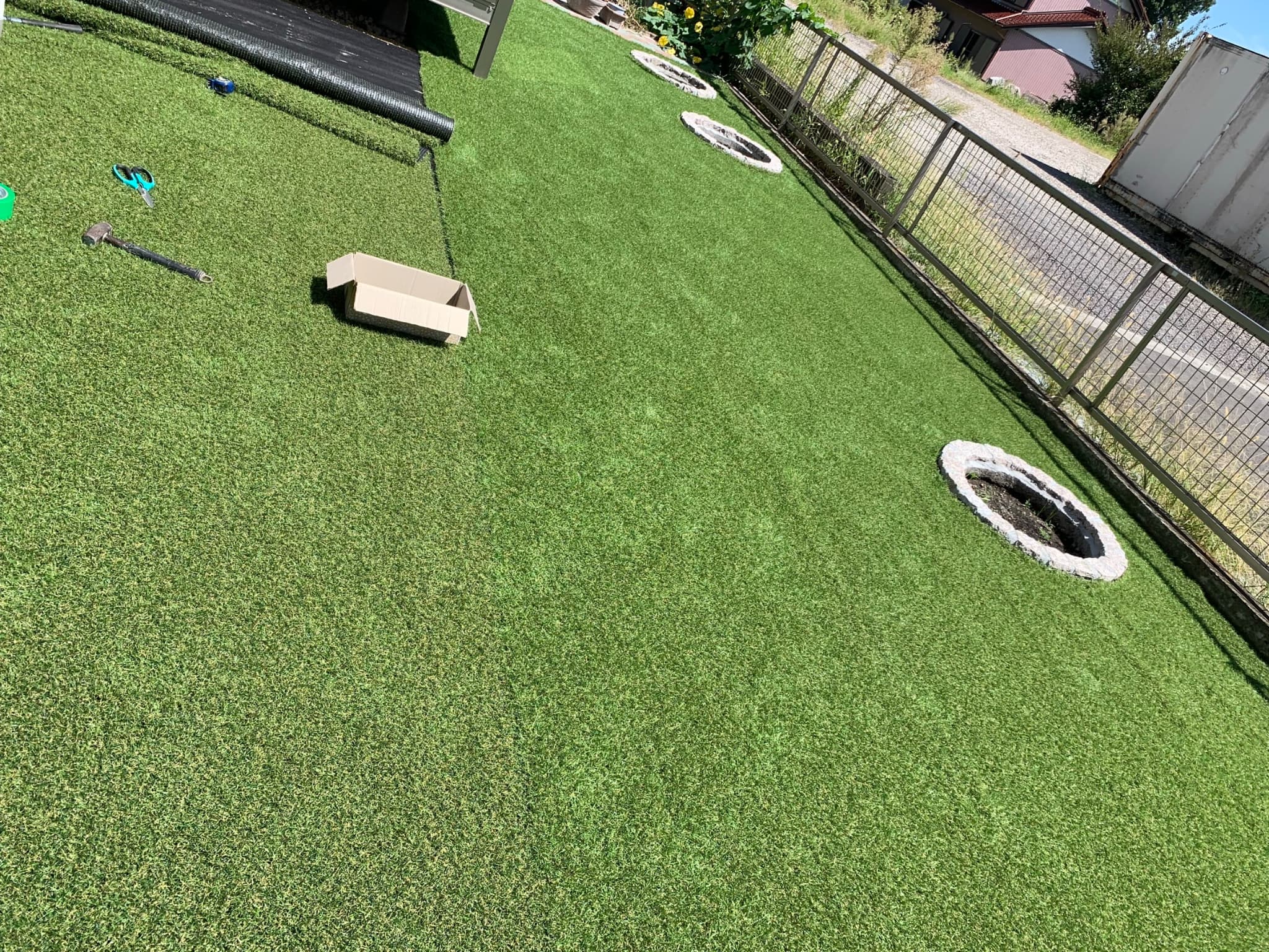 人工芝敷設工事